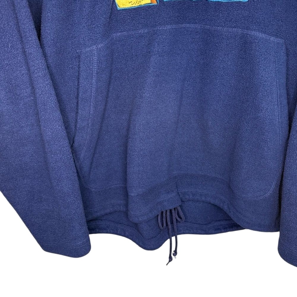 Vintage Disney Store Navy Fleece Hoodie Sweatshirt Winnie Pooh Characters Size L - Picture 3 of 7